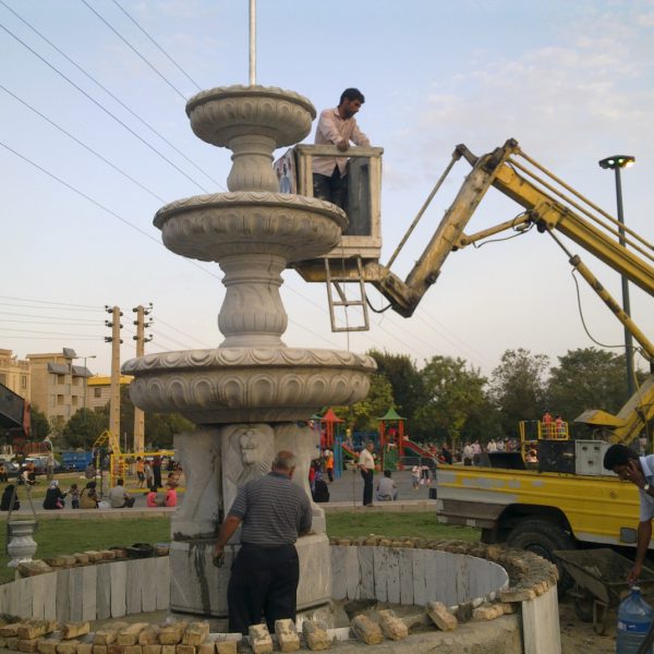 پروژه های نصب شرکت ایمن پایدار اسپادانا لوح سنگی نیمکت پارکی گلدان سنگی